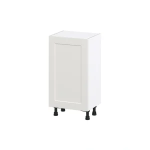 Hugo&Borg Belcourt 18-in W x 34.5-in H x 14-in D Gray Painted Base Fully Assembled Cabinet (Recessed Panel Shaker Door Style)