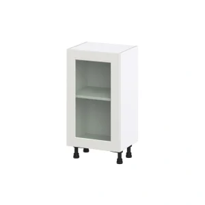 Hugo&Borg Belcourt 18-in W x 34.5-in H x 16-in D Gray Painted Base Fully Assembled Cabinet (Recessed Panel Shaker Door Style)