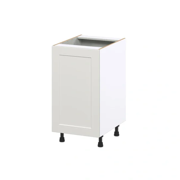 Hugo&Borg Belcourt 18-in W x 34.5-in H x 24-in D Gray Painted 1-Drawer Pull-out Cabinet Base Fully Assembled Cabinet (Recessed Panel Style)