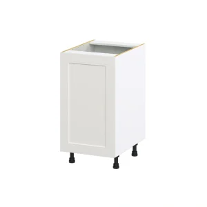 Hugo&Borg Belcourt 18-in W x 34.5-in H x 24-in D Gray Painted 3-Drawers Base Fully Assembled Cabinet (Recessed Panel Shaker Style)