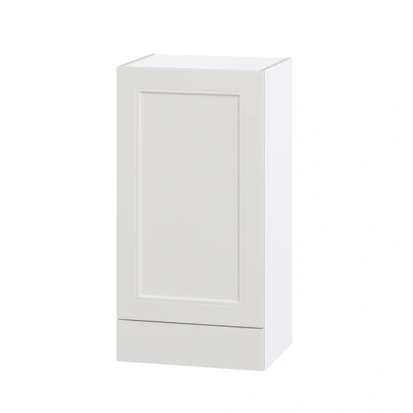 Hugo&Borg Belcourt 18-in W x 35-in H x 14-in D Gray Painted 1-Drawer Wall Fully Assembled Cabinet (Recessed Panel Shaker Style) T726922112