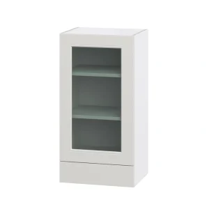 Hugo&Borg Belcourt 18-in W x 35-in H x 14-in D Gray Painted 1-Drawer Wall Fully Assembled Cabinet (Recessed Panel Shaker Style) T726922115