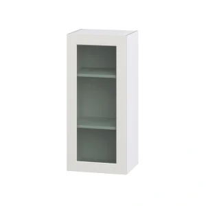 Hugo&Borg Belcourt 18-in W x 40-in H x 14-in D Gray Painted Wall Fully Assembled Cabinet (Recessed Panel Shaker Door Style) T726922085