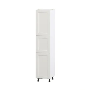 Hugo&Borg Belcourt 18-in W x 89.5-in H x 24-in D Gray Painted Pantry Fully Assembled Cabinet (Recessed Panel Shaker Door Style)
