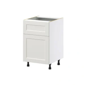 Hugo&Borg Belcourt 21-in W x 34.5-in H x 25-in D Gray Painted 1-Drawer Base Fully Assembled Cabinet (Recessed Panel Shaker Style)