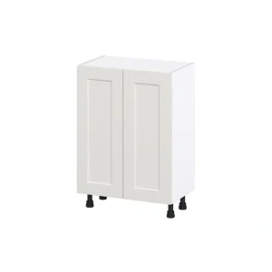 Hugo&Borg Belcourt 24-in W x 34.5-in H x 14-in D Gray Painted 3-Drawers Base Fully Assembled Cabinet (Recessed Panel Shaker Style) T726921825