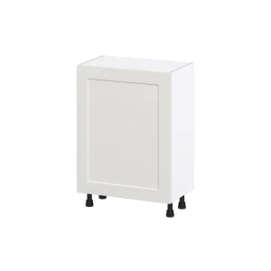 Hugo&Borg Belcourt 24-in W x 34.5-in H x 14-in D Gray Painted 3-Drawers Base Fully Assembled Cabinet (Recessed Panel Shaker Style) T726921823