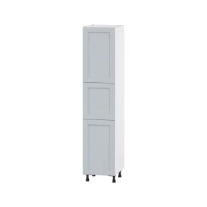 Hugo&Borg Charlesberg 18-in W x 84.5-in H x 24-in D Gray Pantry Fully Assembled Cabinet (Flat Panel Shaker Door Style)