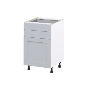 Hugo&Borg Charlesberg 21-in W x 34.5-in H x 24-in D Gray 2-Drawers Base Fully Assembled Cabinet (Recessed Panel Shaker Style)