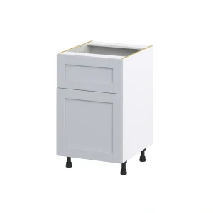 Hugo&Borg Charlesberg 21-in W x 34.5-in H x 25-in D Gray 1-Drawer Base Fully Assembled Cabinet (Recessed Panel Shaker Style)