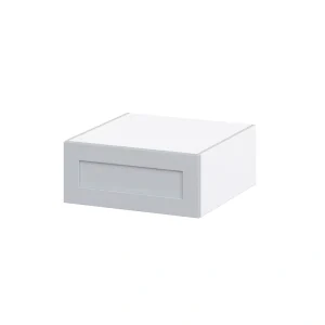 Hugo&Borg Charlesberg 24-in W x 10-in H x 24-in D Gray Wall Fully Assembled Cabinet (Recessed Panel Shaker Door Style)