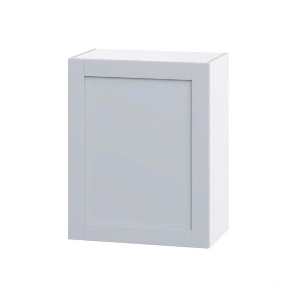 Hugo&Borg Charlesberg 24-in W x 30-in H x 14-in D Gray Wall Fully Assembled Cabinet (Flat Panel Shaker Door Style) T726919831