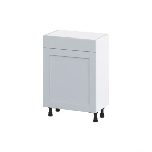 Hugo&Borg Charlesberg 24-in W x 34.5-in H x 14-in D Gray 1-Drawer Base Fully Assembled Cabinet (Flat Panel Shaker Style)