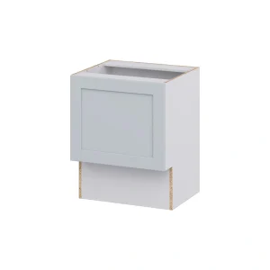 Hugo&Borg Charlesberg 24-in W x 34.5-in H x 21-in D Gray Base Fully Assembled Cabinet (Recessed Panel Shaker Door Style)