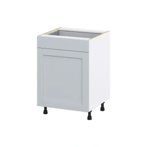 Hugo&Borg Charlesberg 24-in W x 34.5-in H x 24-in D Gray 1-Drawer Base Fully Assembled Cabinet (Flat Panel Shaker Style) T726919912