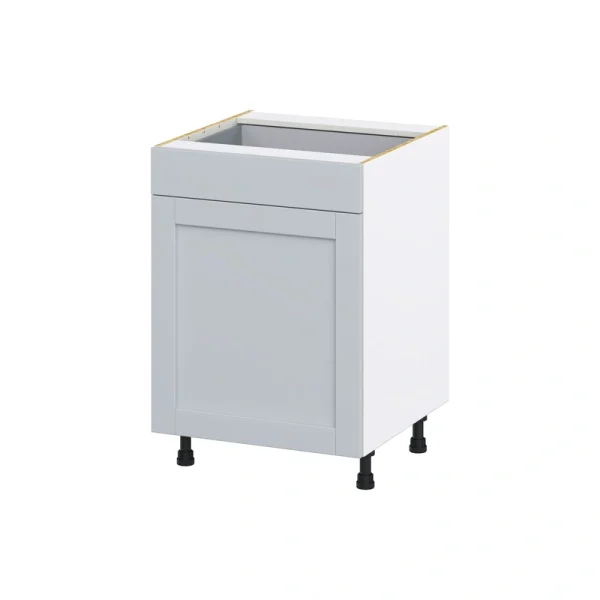 Hugo&Borg Charlesberg 24-in W x 34.5-in H x 24-in D Gray 1-Drawer Base Fully Assembled Cabinet (Flat Panel Shaker Style) T726919912