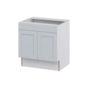 Hugo&Borg Charlesberg 30-in W x 32.5-in H x 24-in D Gray Sink Base Fully Assembled Cabinet (Recessed Panel Shaker Style)