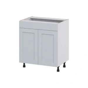 Hugo&Borg Charlesberg 30-in W x 34.5-in H x 21-in D Gray Sink Base Fully Assembled Cabinet (Recessed Panel Shaker Style)