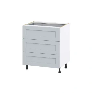 Hugo&Borg Charlesberg 30-in W x 34.5-in H x 24-in D Gray 3-Drawer Base Fully Assembled Cabinet T726921197