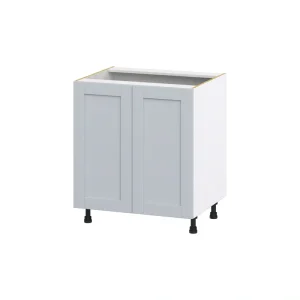 Hugo&Borg Charlesberg 30-in W x 34.5-in H x 24-in D Gray Sink Base Fully Assembled Cabinet (Flat Panel Shaker Style) T726919847