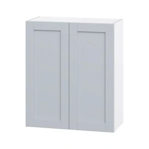 Hugo&Borg Charlesberg 30-in W x 35-in H x 14-in D Gray Wall Fully Assembled Cabinet (Flat Panel Shaker Door Style)