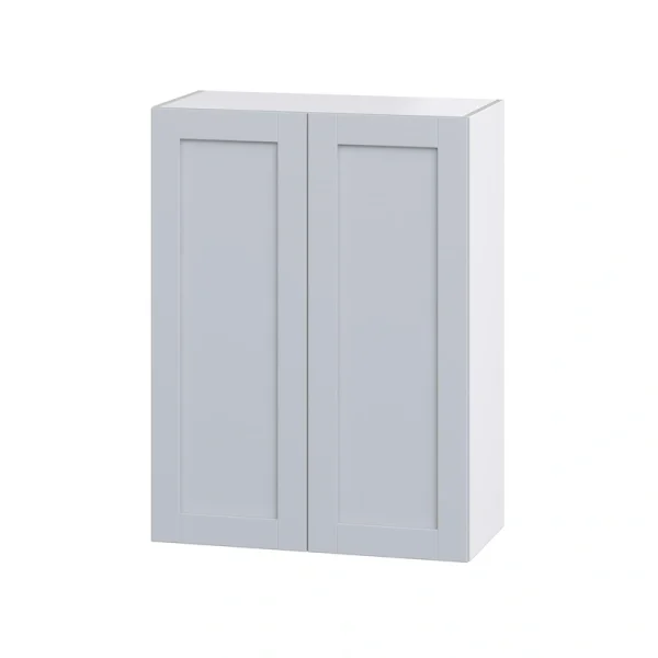 Hugo&Borg Charlesberg 30-in W x 40-in H x 14-in D Gray Wall Fully Assembled Cabinet (Recessed Panel Shaker Door Style) T726921097