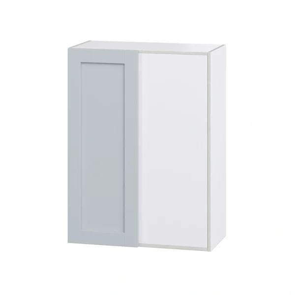 Hugo&Borg Charlesberg 30-in W x 40-in H x 14-in D Gray Wall Fully Assembled Cabinet (Recessed Panel Shaker Door Style) T726921100