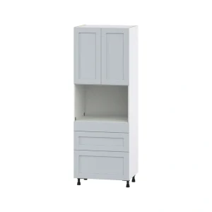 Hugo&Borg Charlesberg 30-in W x 84.5-in H x 24-in D Gray 3-Drawers Pantry Fully Assembled Cabinet (Flat Panel Shaker Style) T726919873