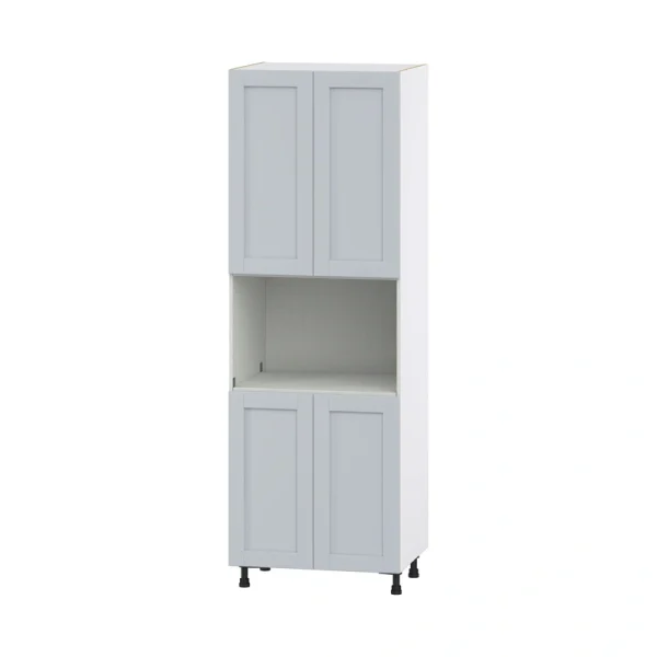 Hugo&Borg Charlesberg 30-in W x 89.5-in H x 24-in D Gray Pantry Fully Assembled Cabinet (Flat Panel Shaker Door Style) T726921027