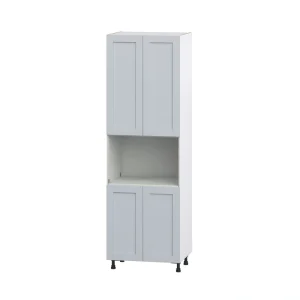 Hugo&Borg Charlesberg 30-in W x 94.5-in H x 24-in D Gray Pantry Fully Assembled Cabinet (Recessed Panel Shaker Door Style) T726920954