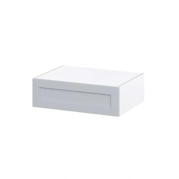 Hugo&Borg Charlesberg 33-in W x 10-in H x 24-in D Gray Wall Fully Assembled Cabinet (Recessed Panel Shaker Door Style)