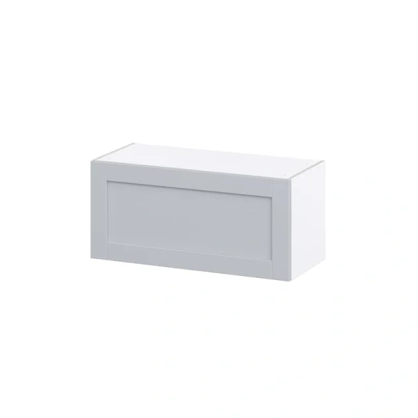 Hugo&Borg Charlesberg 33-in W x 15-in H x 14-in D Gray Wall Fully Assembled Cabinet (Recessed Panel Shaker Door Style) T726920870