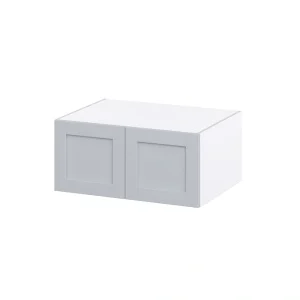 Hugo&Borg Charlesberg 33-in W x 15-in H x 24-in D Gray Wall Fully Assembled Cabinet (Recessed Panel Shaker Door Style) T726920853