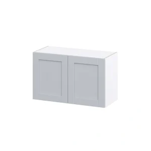 Hugo&Borg Charlesberg 33-in W x 20-in H x 14-in D Gray Wall Fully Assembled Cabinet (Recessed Panel Shaker Door Style)