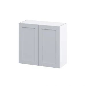 Hugo&Borg Charlesberg 33-in W x 30-in H x 14-in D Gray Wall Fully Assembled Cabinet (Recessed Panel Shaker Door Style)