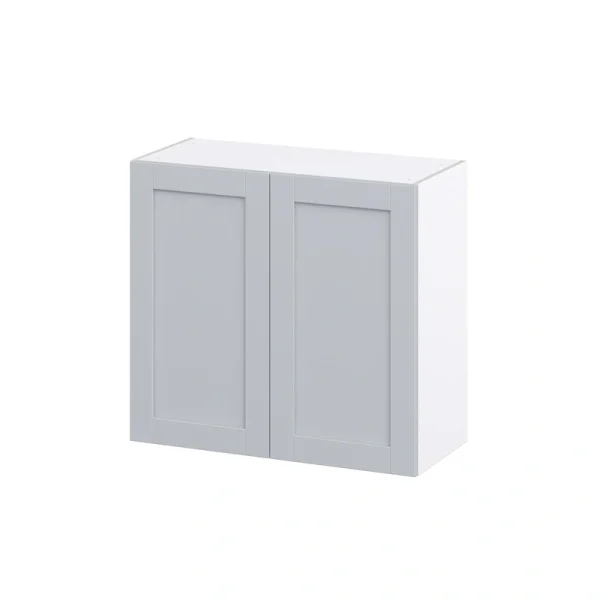 Hugo&Borg Charlesberg 33-in W x 30-in H x 14-in D Gray Wall Fully Assembled Cabinet (Recessed Panel Shaker Door Style)