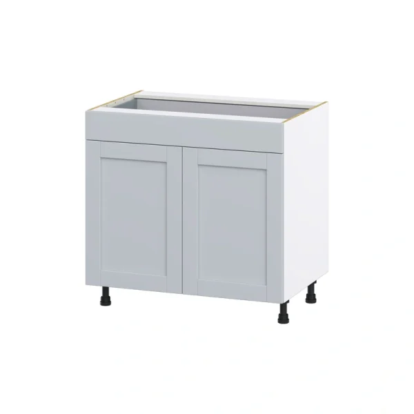 Hugo&Borg Charlesberg 36-in W x 34.5-in H x 24-in D Gray 1-Drawer Base Fully Assembled Cabinet (Flat Panel Shaker Style) T726919908