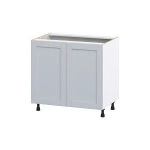 Hugo&Borg Charlesberg 36-in W x 34.5-in H x 24-in D Gray 3-Drawers Base Fully Assembled Cabinet (Flat Panel Shaker Style)