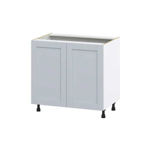 Hugo&Borg Charlesberg 36-in W x 34.5-in H x 24-in D Gray Sink Base Fully Assembled Cabinet (Flat Panel Shaker Style) T726919846