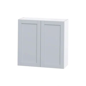 Hugo&Borg Charlesberg 36-in W x 35-in H x 14-in D Gray Wall Fully Assembled Cabinet (Flat Panel Shaker Door Style)