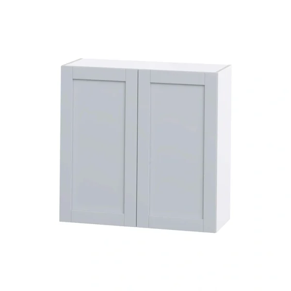 Hugo&Borg Charlesberg 36-in W x 35-in H x 14-in D Gray Wall Fully Assembled Cabinet (Flat Panel Shaker Door Style)