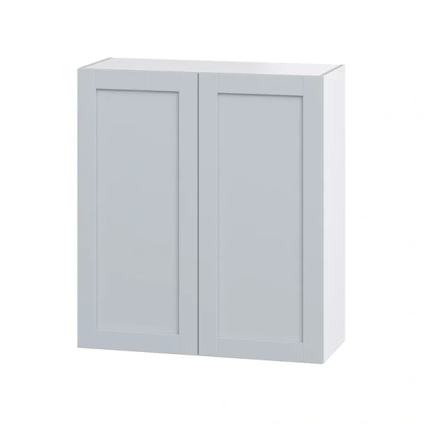 Hugo&Borg Charlesberg 36-in W x 40-in H x 14-in D Gray Wall Fully Assembled Cabinet (Recessed Panel Shaker Door Style)