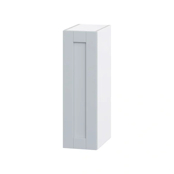 Hugo&Borg Charlesberg 9-in W x 30-in H x 14-in D Gray Wall Fully Assembled Cabinet (Flat Panel Shaker Door Style)