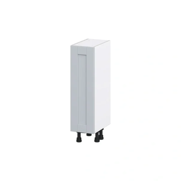 Hugo&Borg Charlesberg 9-in W x 34.5-in H x 14-in D Gray Base Fully Assembled Cabinet (Flat Panel Shaker Door Style)