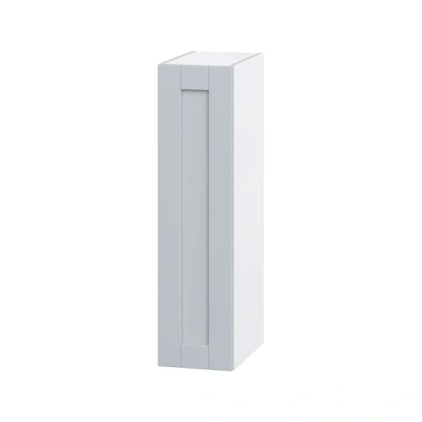 Hugo&Borg Charlesberg 9-in W x 35-in H x 14-in D Gray Wall Fully Assembled Cabinet (Flat Panel Shaker Door Style)