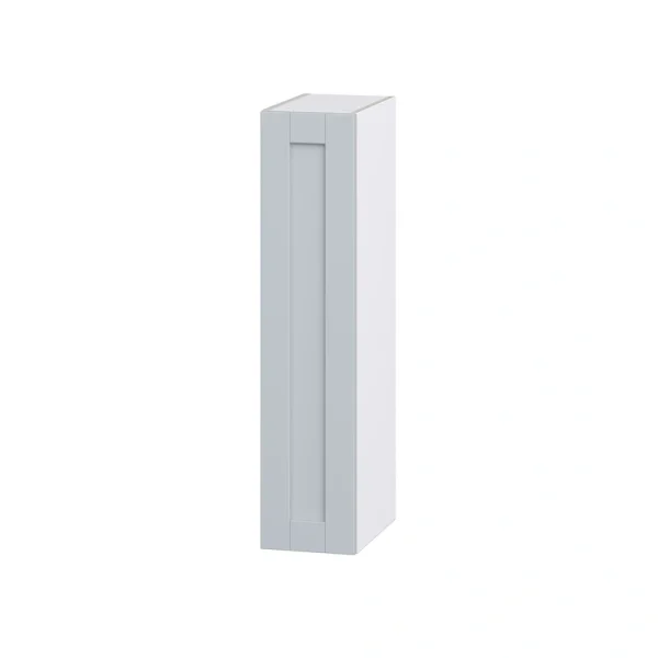 Hugo&Borg Charlesberg 9-in W x 40-in H x 14-in D Gray Wall Fully Assembled Cabinet (Recessed Panel Shaker Door Style)