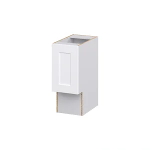 Hugo&Borg Jolie 12-in W x 34.5-in H x 21-in D Warm White Base Fully Assembled Cabinet (Recessed Panel Shaker Door Style)