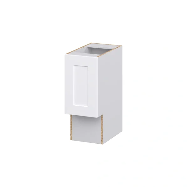 Hugo&Borg Jolie 12-in W x 34.5-in H x 21-in D Warm White Base Fully Assembled Cabinet (Recessed Panel Shaker Door Style)