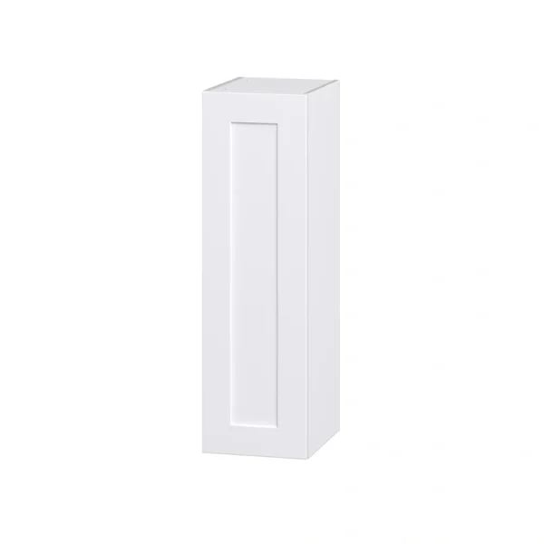 Hugo&Borg Jolie 12-in W x 40-in H x 14-in D Warm White Wall Fully Assembled Cabinet (Recessed Panel Shaker Door Style)