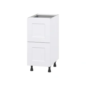 Hugo&Borg Jolie 15-in W x 34.5-in H x 24-in D Warm White 2-Drawer Base Fully Assembled Cabinet T726919650